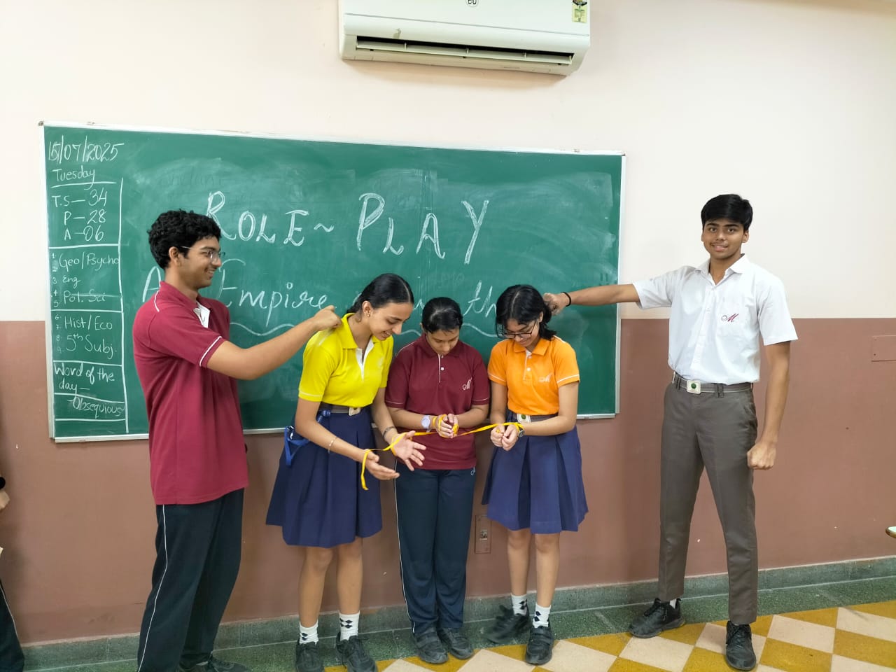 Class XI Explores Roman Society Through Role Play